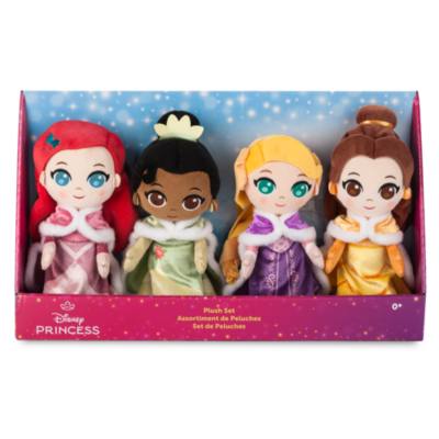 Disney Princess Holiday 4-Piece Plush Doll Set