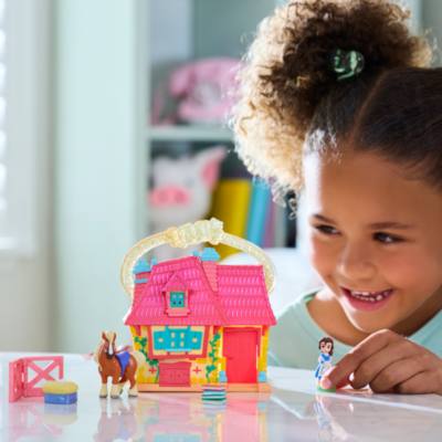 迪士尼 Once Upon a Story 系列《美女與野獸》貝兒木屋迷你玩具套裝