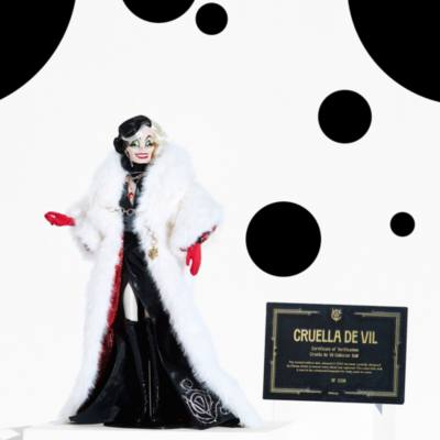 Cruella De Vil Limited Edition Doll, 101 Dalmatians 65th Anniversary, Limited Edition