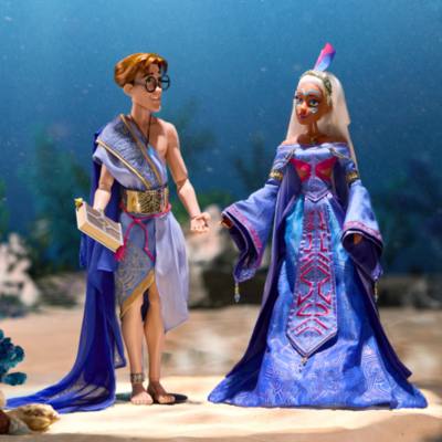 Milo Thatch and Princess Kida Limited Edition Doll Set, Atlantis: The Lost Empire 25th Anniversary, D23: The Ultimate Disney Fan Event