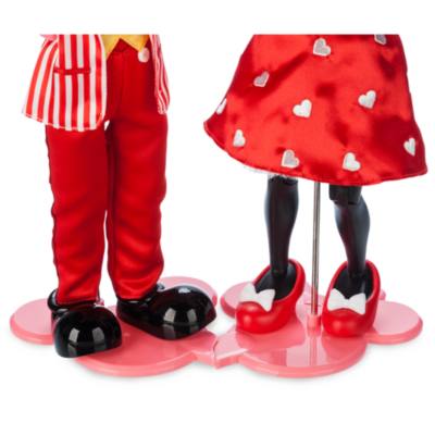 Mickey Mouse and Minnie Mouse Valentine's Day Limited Edition Doll Set