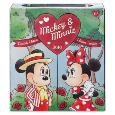 Mickey Mouse and Minnie Mouse Valentine's Day Limited Edition Doll Set