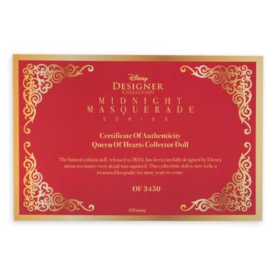 D23 《愛麗絲夢遊仙境》迪士尼設計師午夜化妝舞會 Fashionably Late 系列紅心皇后限量版公仔