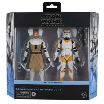 Hasbro Star Wars The Black Series Obi-Wan Kenobi & Clone Trooper (212th) Action Figure Set