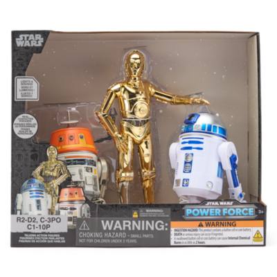 《星球大戰》Power Force 系列 R2-D2、C-3PO 和 C1-10P 發聲可動公仔套裝