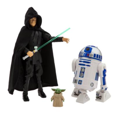 Luke Skywalker, R2-D2 and Grogu Talking Action Figure Set, Star