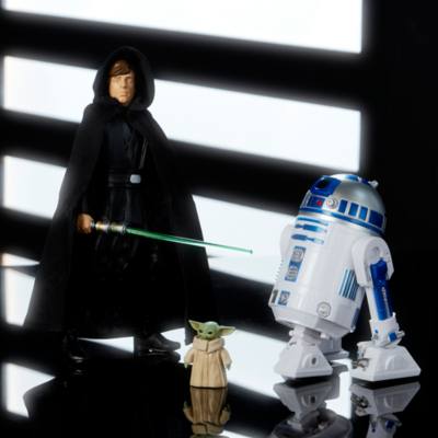 Luke Skywalker, R2-D2 and Grogu Talking Action Figure Set, Star Wars Power Force