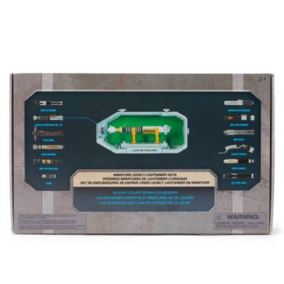 Miniature Legacy LIGHTSABER Hilts Countdown Calendar, Star Wars