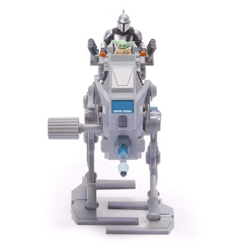 The Mandalorian and Grogu with Wind-Up AT-RT Vehicle, Star Wars