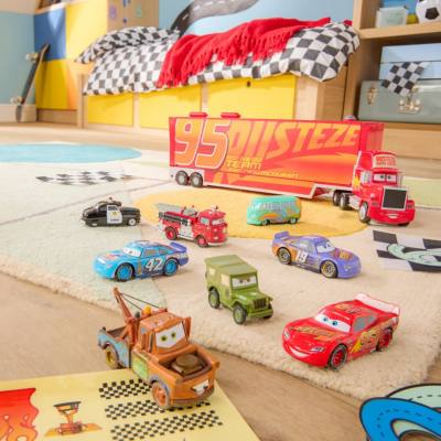 Mack Hauler Truck with Die-Cast Cars, Cars