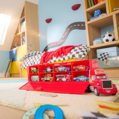 Mack Hauler Truck with Die-Cast Cars, Cars