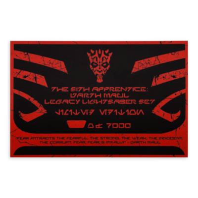 The Sith Apprentice: Darth Maul Legacy LIGHTSABER Hilt Set, The Phantom Menace 25th Anniversary, Limited Edition