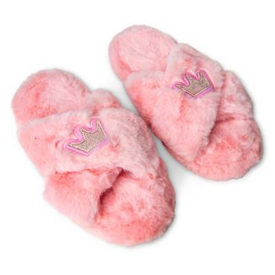 Shoes, Barbie Pink Fur Slippers