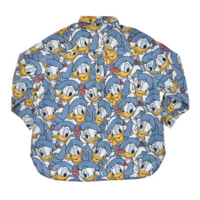 Donald & Daisy Duck Long Sleeve Denim Shirt for Adults