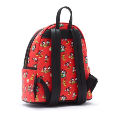 Loungefly Mickey, Minnie and Pluto Mini Backpack