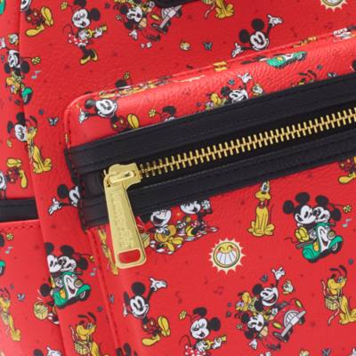 Loungefly Mickey, Minnie and Pluto Mini Backpack