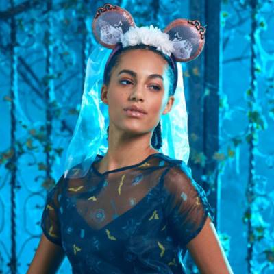 The Haunted Mansion Bride Minnie Mouse Ears Headband for Adults