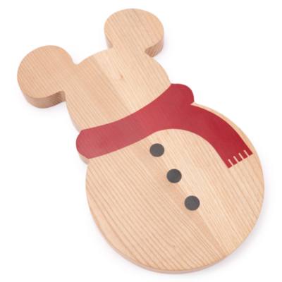 Mickey Mouse Wooden Snowman Serving Board