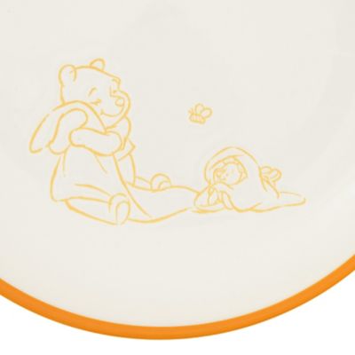 Winnie the Pooh and Piglet Plate, White Pooh