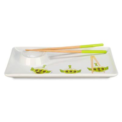Toy Story Alien Disney Munchlings Sushi Plate with Chopsticks, Sensational Snacks