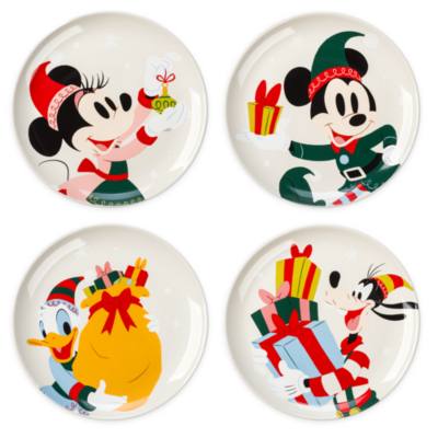 Mickey Mouse and Friends Holiday Plate Set