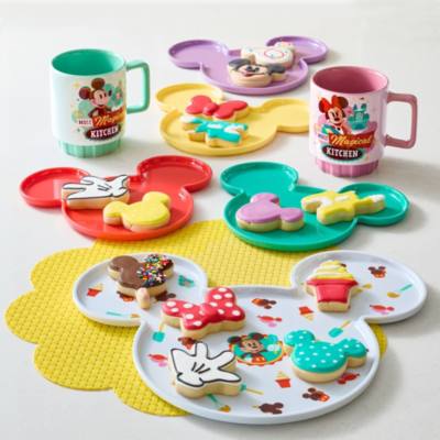 Mickey Mouse Icon Melamine Appetiser Plate Set