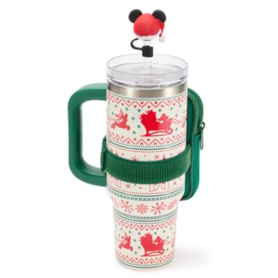 Santa Mickey Mouse Holiday Stainless Steel Travel Tumbler