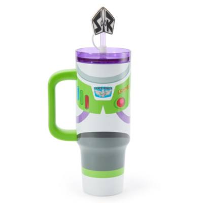 Buzz Lightyear Stainless Steel Tumbler with Straw and Zip Case, Toy Story