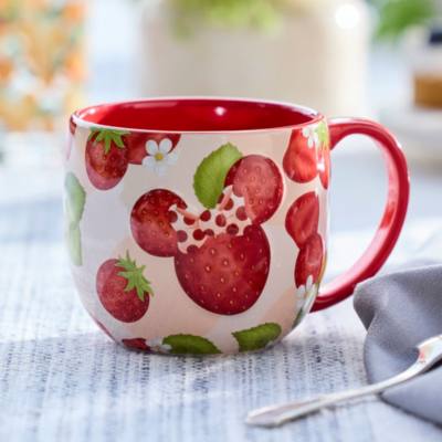 Minnie Mouse Icon Strawberry Mug, Mickey Mouse and Friends Fruit Stand