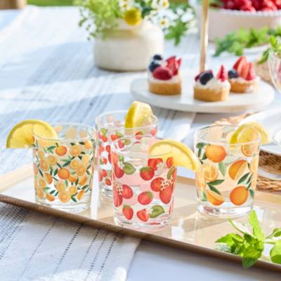 Mickey Mouse and Friends Fruit Stand 4-Piece Glassware Set