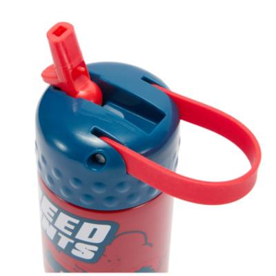 Lightning McQueen Stainless Steel Water Bottle with Built-In Straw, Cars
