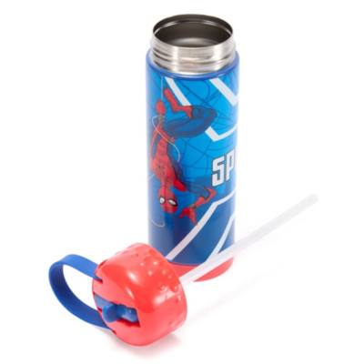 Spider-Man Stainless Steel Water Bottle with Built-In Straw