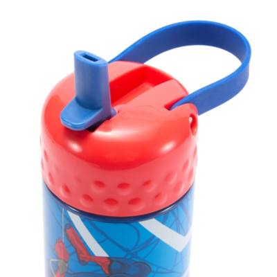 Spider-Man Stainless Steel Water Bottle with Built-In Straw