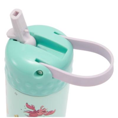 The Little Mermaid Stainless Steel Water Bottle with Built-In Straw
