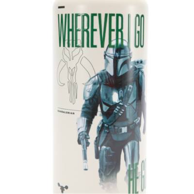 The Mandalorian and Grogu Stainless Steel Water Bottle with Built-In Straw, Star Wars
