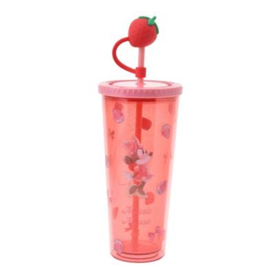 Minnie Mouse Strawberry Travel Tumbler with Straw