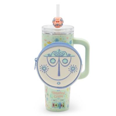 &ldquo;it's a small world'' Stainless Steel Travel Tumbler with Straw and Zip Case, 60th Anniversary