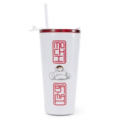 Baymax and Mochi Stainless Steel Tumbler with Straw, Big Hero 6