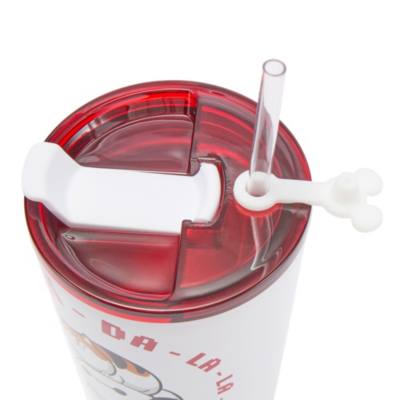 Baymax and Mochi Stainless Steel Tumbler with Straw, Big Hero 6