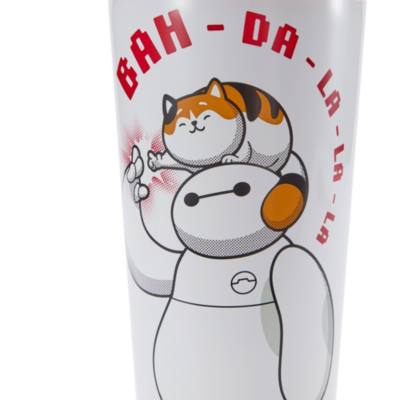 Baymax and Mochi Stainless Steel Tumbler with Straw, Big Hero 6