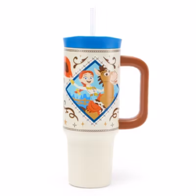 Jessie and Bullseye Stainless Steel Travel Tumbler with Straw, Toy Story 5
