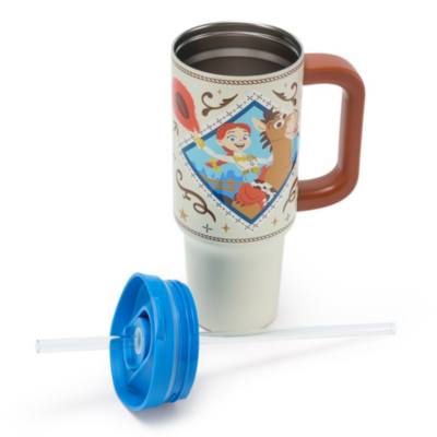 Jessie and Bullseye Stainless Steel Travel Tumbler with Straw, Toy Story 5