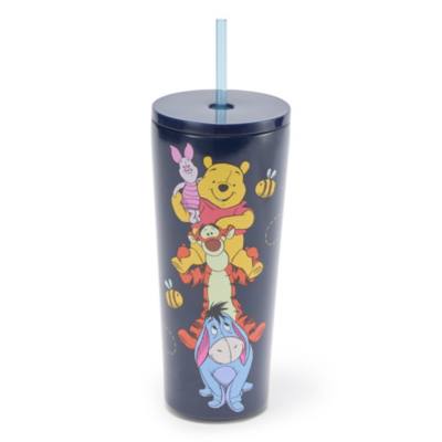 Winnie the Pooh and Pals Stainless Steel Travel Tumbler with Straw