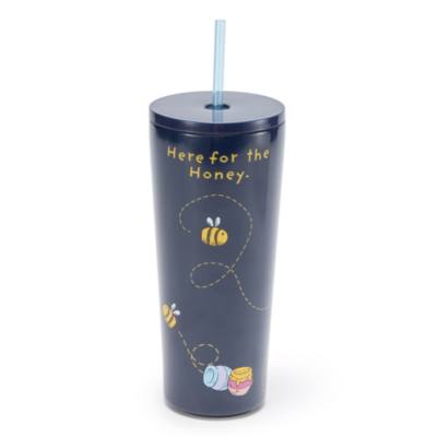 Winnie the Pooh and Pals Stainless Steel Travel Tumbler with Straw