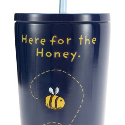 Winnie the Pooh and Pals Stainless Steel Travel Tumbler with Straw