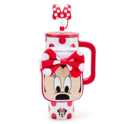 Minnie Mouse Stainless Steel Travel Tumbler with Straw plus Zip Case