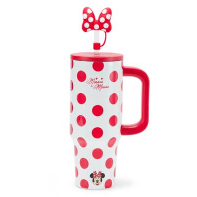 Minnie Mouse Stainless Steel Travel Tumbler with Straw plus Zip Case