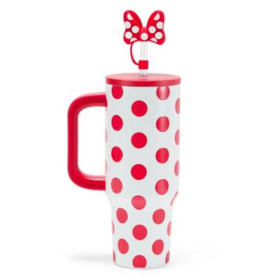 Minnie Mouse Stainless Steel Travel Tumbler with Straw plus Zip Case