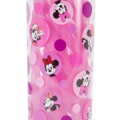 Minnie Mouse Water Bottle with Built-In Straw for Kids