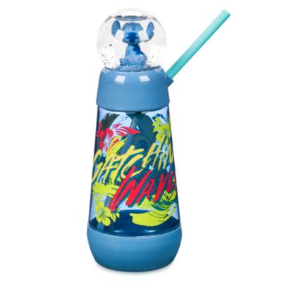 Stitch Snow Globe Tumbler with Straw